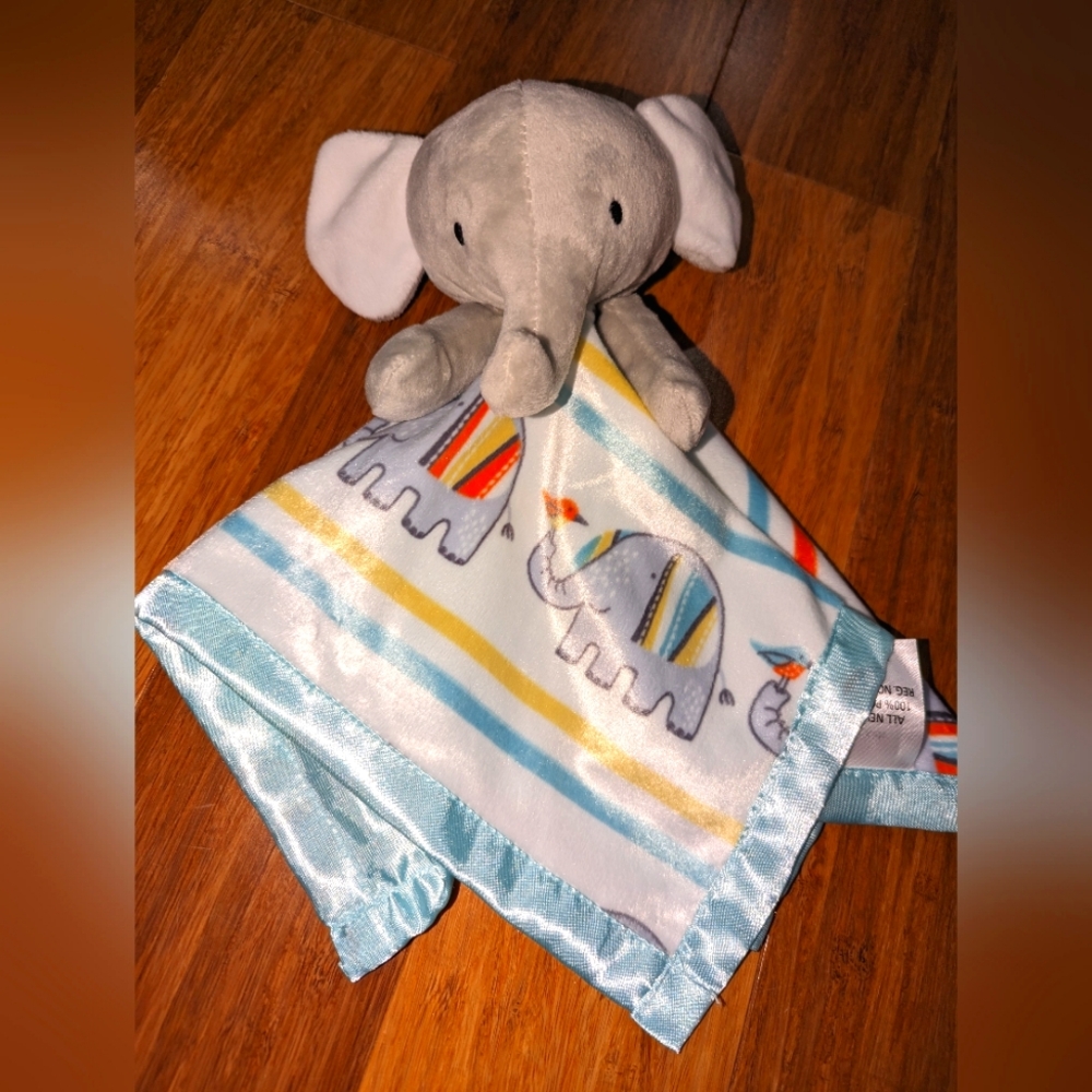Elephant baby lovey. Dream kids brand.